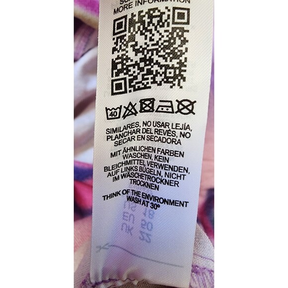 Collusion Floral Twill Button Down Smock Dress Plus Size 18 Flower Child Boho - Picture 9 of 9